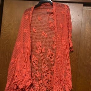 Orange floral jacket